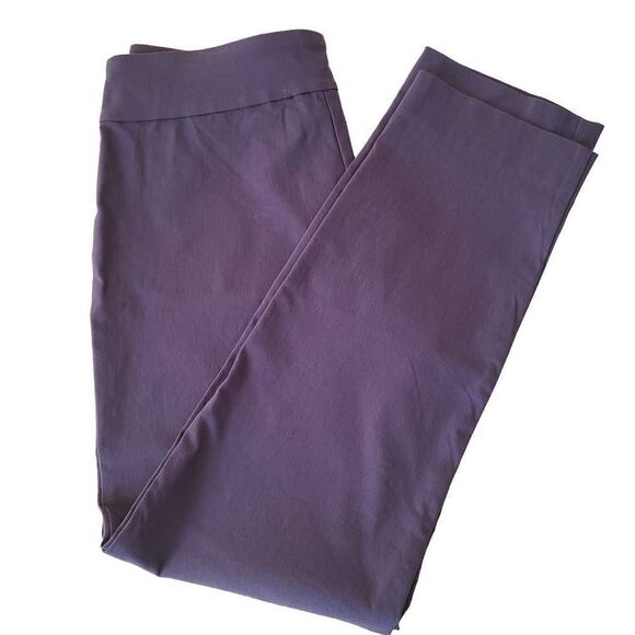 Krazy Larry Womens Pants Pull On Straight Leg Stretchable Waist Blue Size 6 - Picture 11 of 11